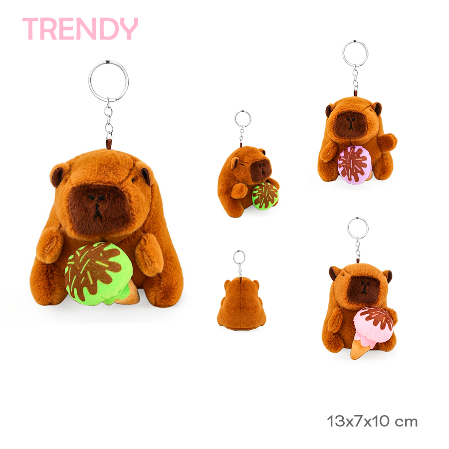 LLAVERO PELUCHE CAPY HELADO TRENDY ART 30485 IAÑ