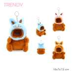 LLAVERO PELUCHE CAPY GORRITO TRENDY ART 30487 IAÑ