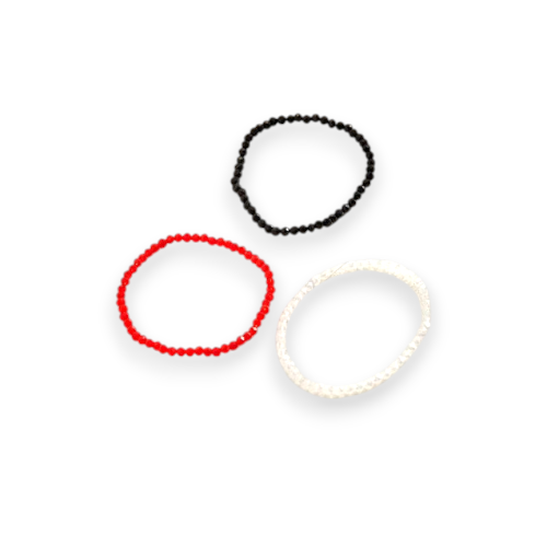 PULSERA ELASTICA CRISTALES REDONDOS NRO4 APUHILO207 AAO