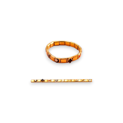 PULSERA ITALIANA ARMADA ACERO DORAD FKAPU001D IAÑ