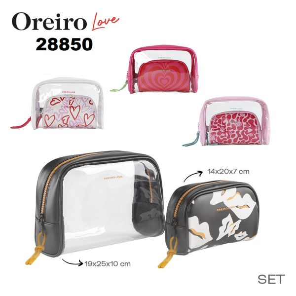 PORTACOSMETICO OREIRO LOVE X2 ART 28850 IAÑ