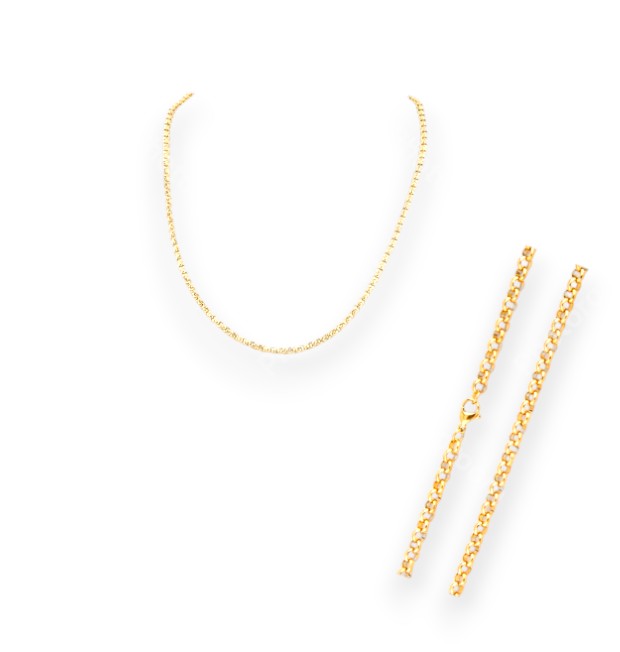 CADENA ACERO DORADO DE 50CM ART ACA-ROLODO3X50D IAÑ