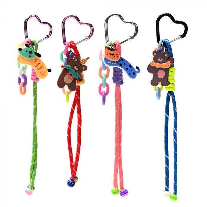 LLAVERO BAG CHARM ANIMALES ACRILICO 26CM ART 41721 IAÑ