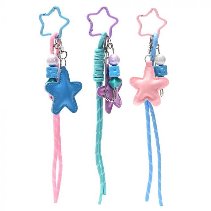 LLAVERO BAG CHARM ESTRELLA Y CANUTILLOS 22CM ART 41725 JAÑ