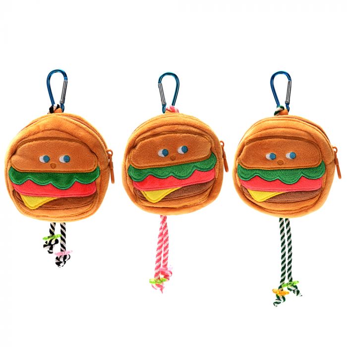 LLAVERO BAG CHARM BURGER MONEDERO 10CM ART 41729 JAÑ