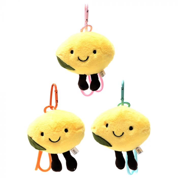 LLAVERO BAG CHARM LEMON PELUCHE 13CM ART 41734 FAO