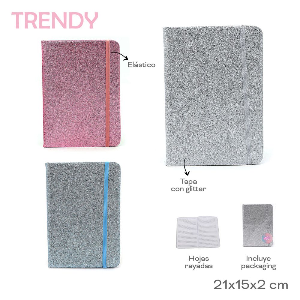 CUADERNO TRENDY BRILLOS ART 30592 GAO