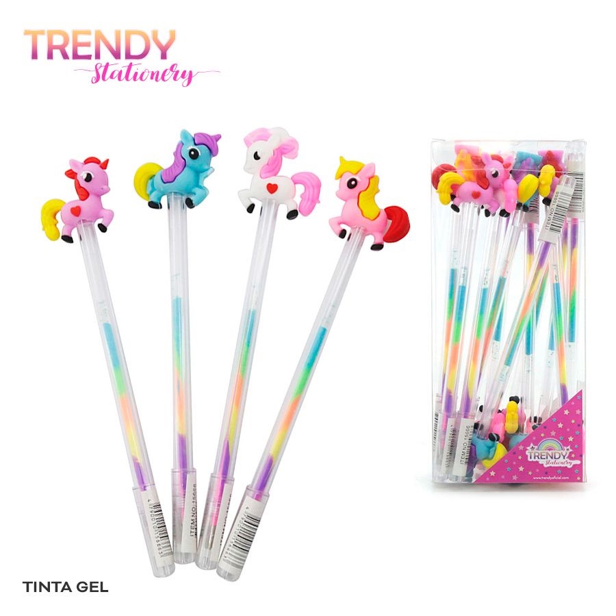 BOLIGRAFO TRENDY  UNICORNIO X UNIDAD ART 15666 BAÑ