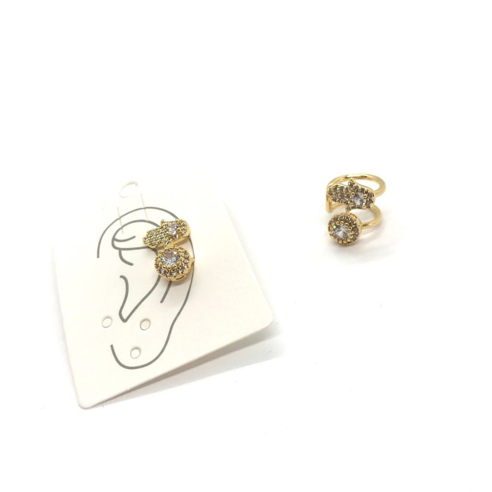 AROS CUFF CON STRASS DORADO ART 25-AR589D FAÑ