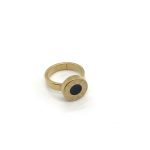 ANILLO ACERO DORADO ART 25-AN09D FAÑ