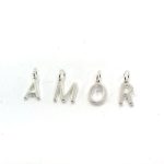 DIJE ACERO BLANCO "AMOR" P/PULSERA ART 25-DI03P GAÑ
