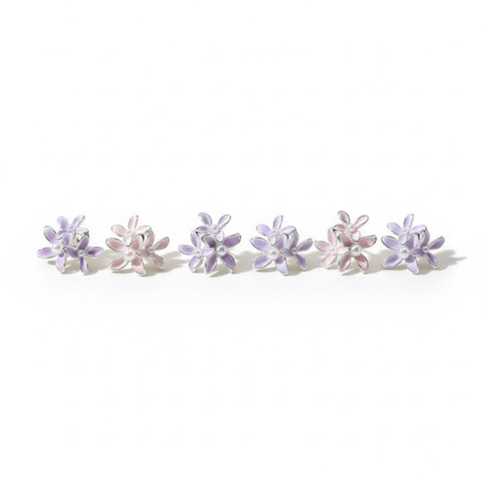 ARO PASANTE ACERO BLANCO FLOR TRIPLE XPAR AR4617P LAÑ