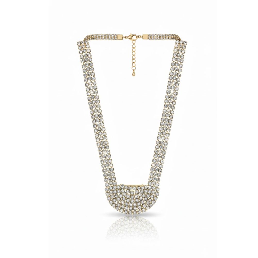 COLLAR DE STRASS GOLD ART BR24444 LAÑ
