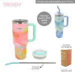 VASO TERMICO TRENDY T2 1200ML C/SORBETE ART 18458 CAO