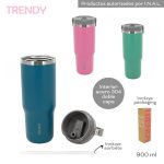 VASO TERMICO TRENDY C/TAPA Y SORBETE ART 30912 AAO