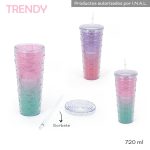 VASO TERMICO TRENDY C/TAPA Y SORBETE ART 19018 AAO