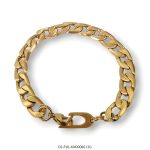 PULSERA FIGARO 3X1 GOLD MATE LOGO ART XAD006613G AAO