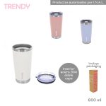 VASO TERMICO TRENDY C/TAPA Y SORBETE ART 30910 AAO