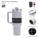 VASO TERMICO WANDERLUST C/BOMBILLA 1200ML ART 40125 AAO