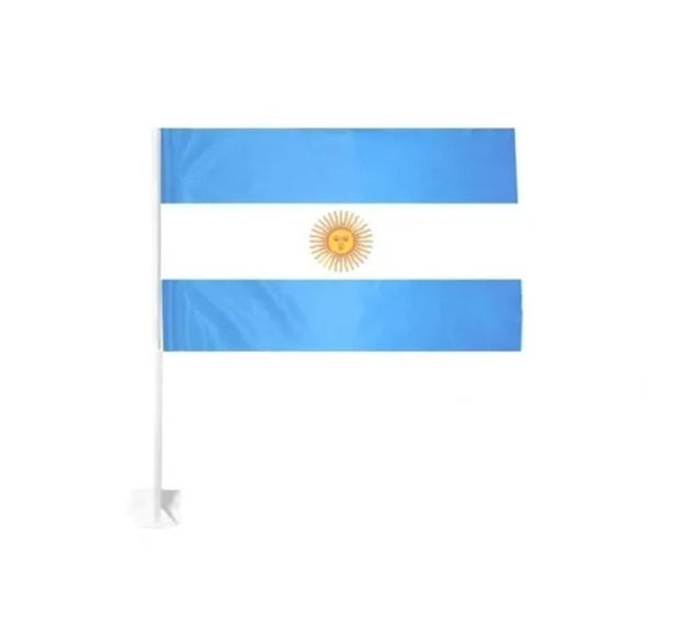 BANDERA ARG C/PALITO P/AUTO ART WCF-12 CAO