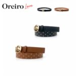 CINTURON OREIRO LOVE C/ TACHAS DORADAS ART 54551 BAO