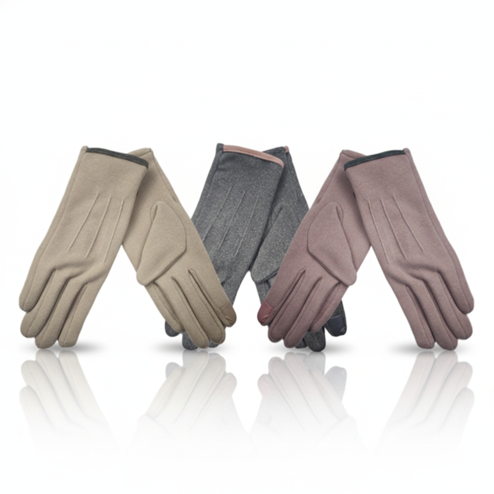 GUANTE DAMA C/BORDE VARIOS COLORES ART T1105 CAO