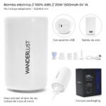 BOMBA ELECTRICA P/BOLSA AL VACIO WANDERLUST ART 38634 CAO