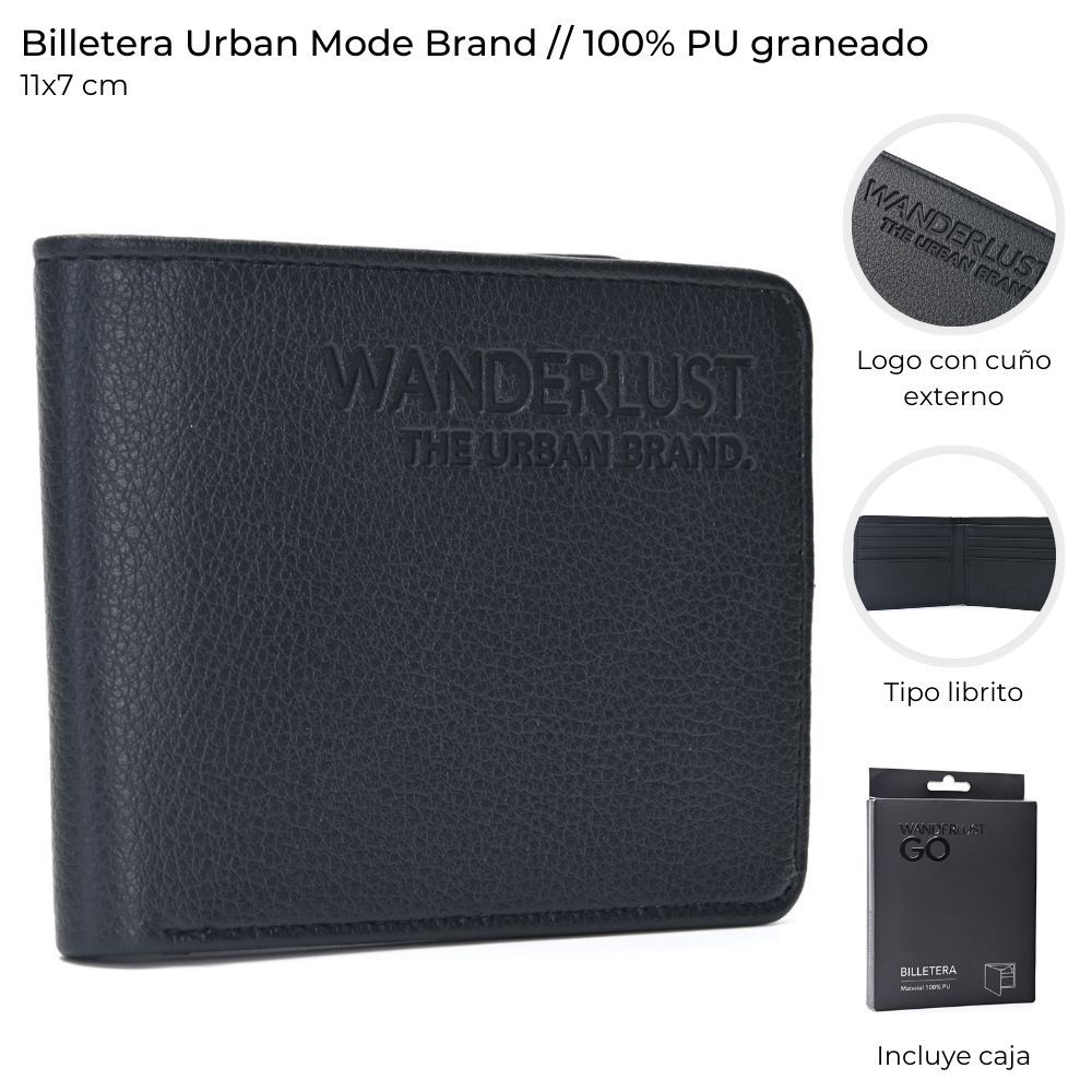 BILLETERA URBAN MODE BRAND C/CAJA ART 38527 CAO