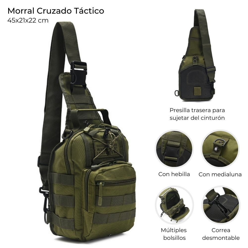 MORRAL TACRICO CRUZADO C/HEBILLA WANDERLUST ART 39197 CAO