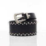 CINTO C/HEBILLA SILVER C/TACHAS ART U80046 CAO