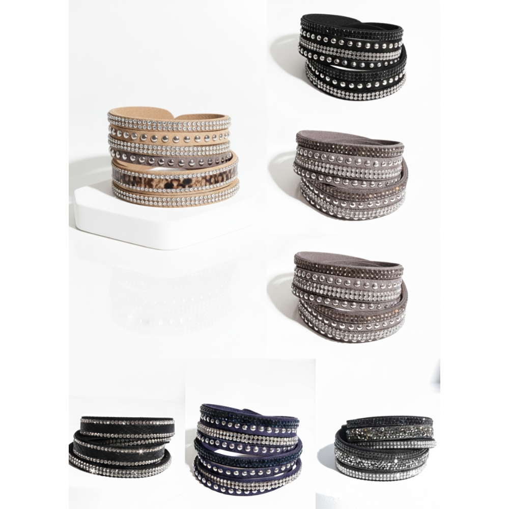 PULSERAS BRILLOSAS ART W24046 CAO