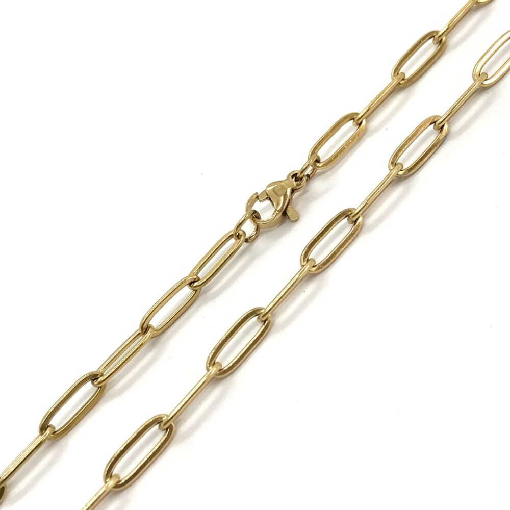 CADENA ACERO DORADO DE 45CM ART 25-ACA-LONG4.0X45D CAO