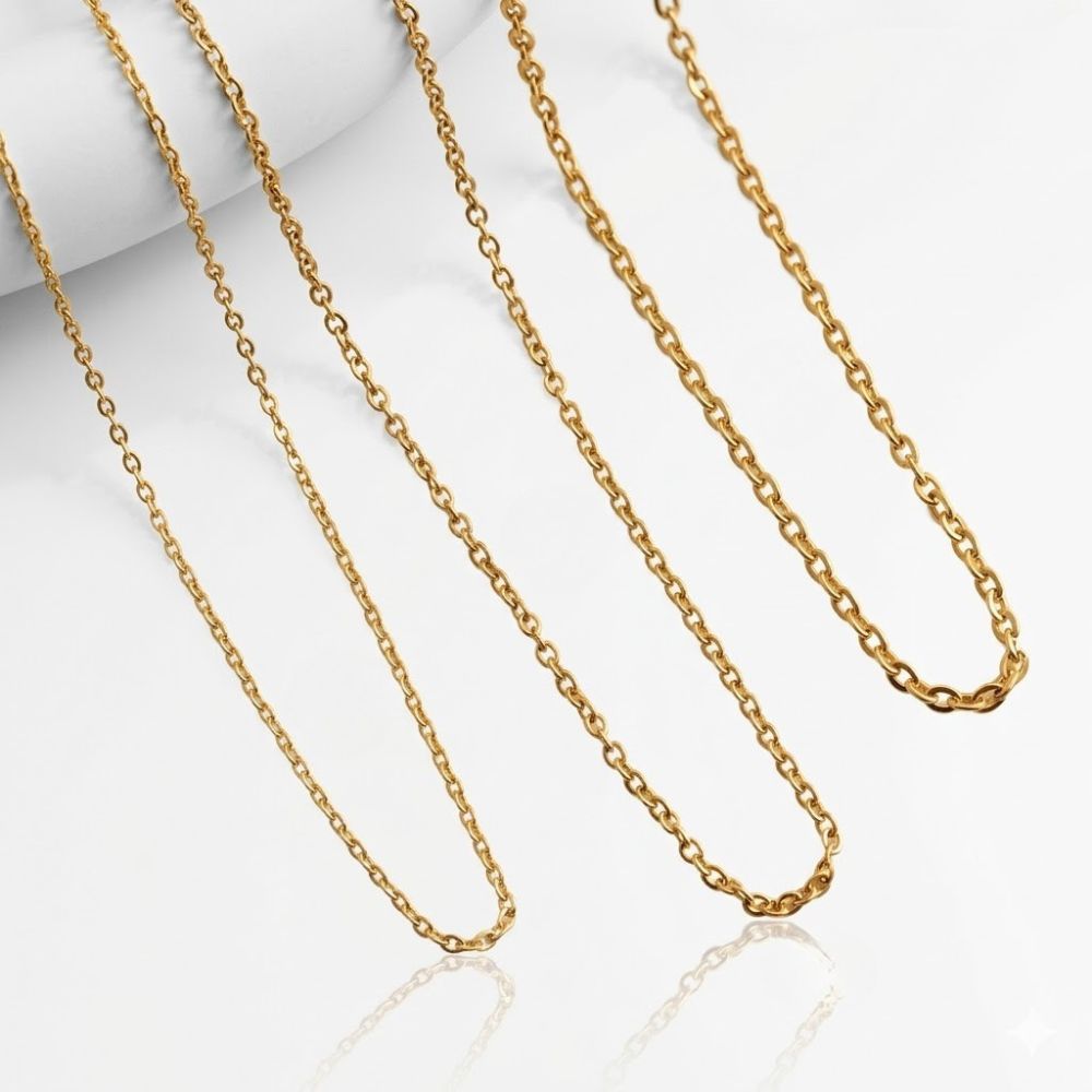 CADENA ACERO DORADO ESPEJ 45CM X12 ART 2CA-ESPDX45 CAO