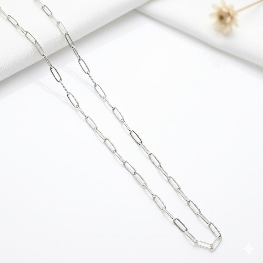 CADENA ACERO BLANCO DE 45CM ART 26-ACA-LONG4.0X45P CAO