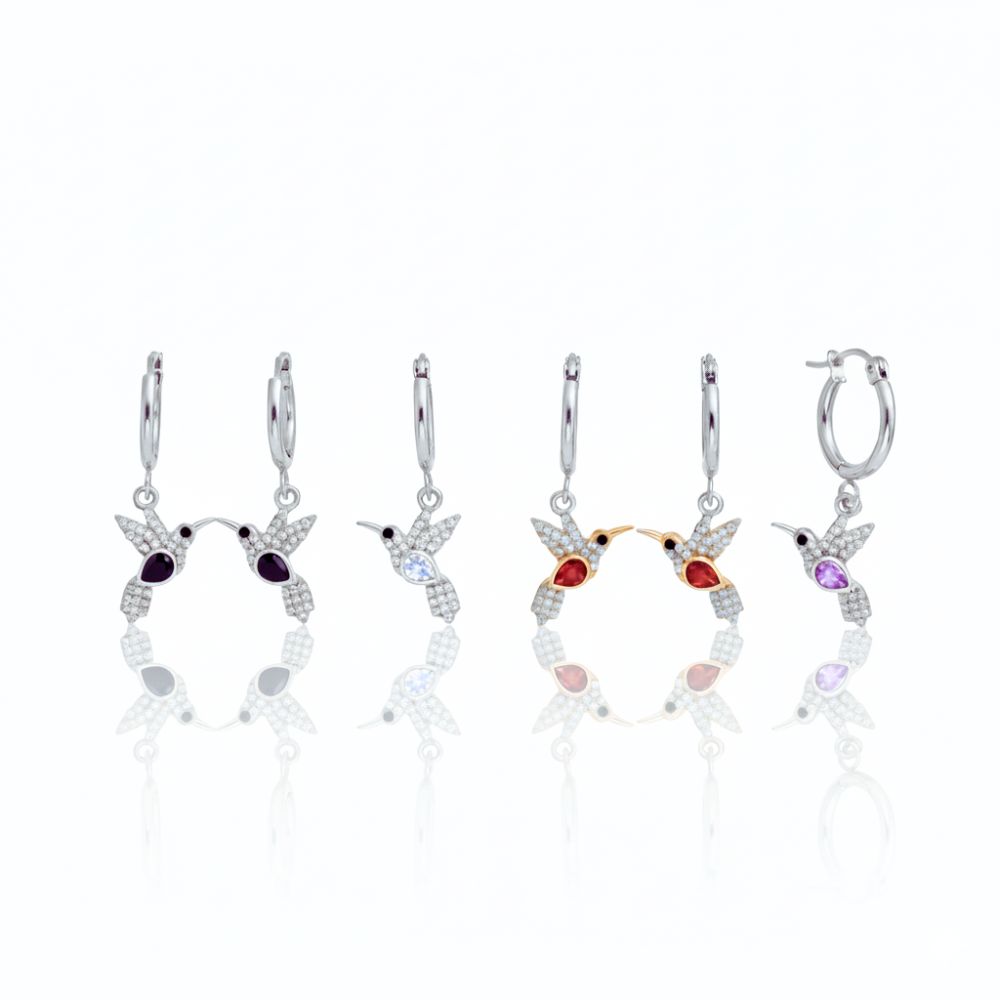 ARO ACERO BLANCO ARGOLLA COLIBRI STRASS AR4294P AAO