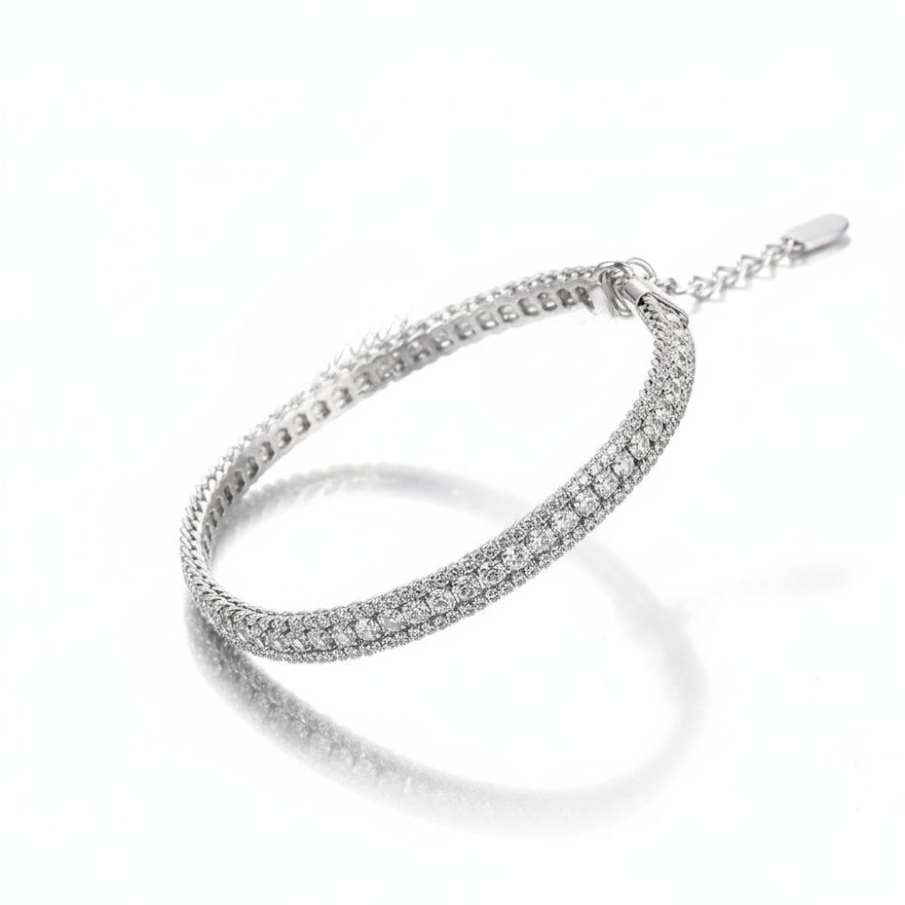 PULSERA ACERO ANCHA C/STRASS APUDI407 CAO