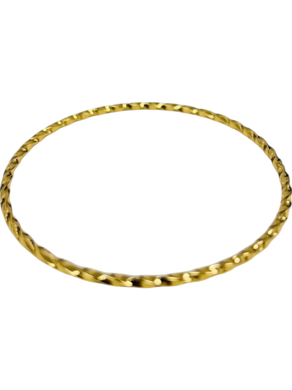 PULSERA ACERO BAÑO DORADO RIGIDA APU205D FAO