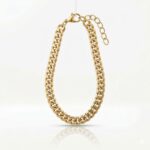 PULSERA ACERO DORADO GRUESA APU241D CAO
