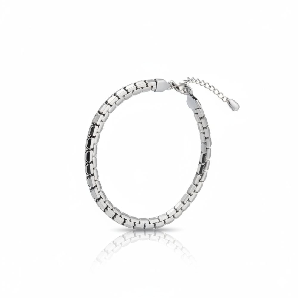 PULSERA ACERO CHATA GRUESA APU226 CAO