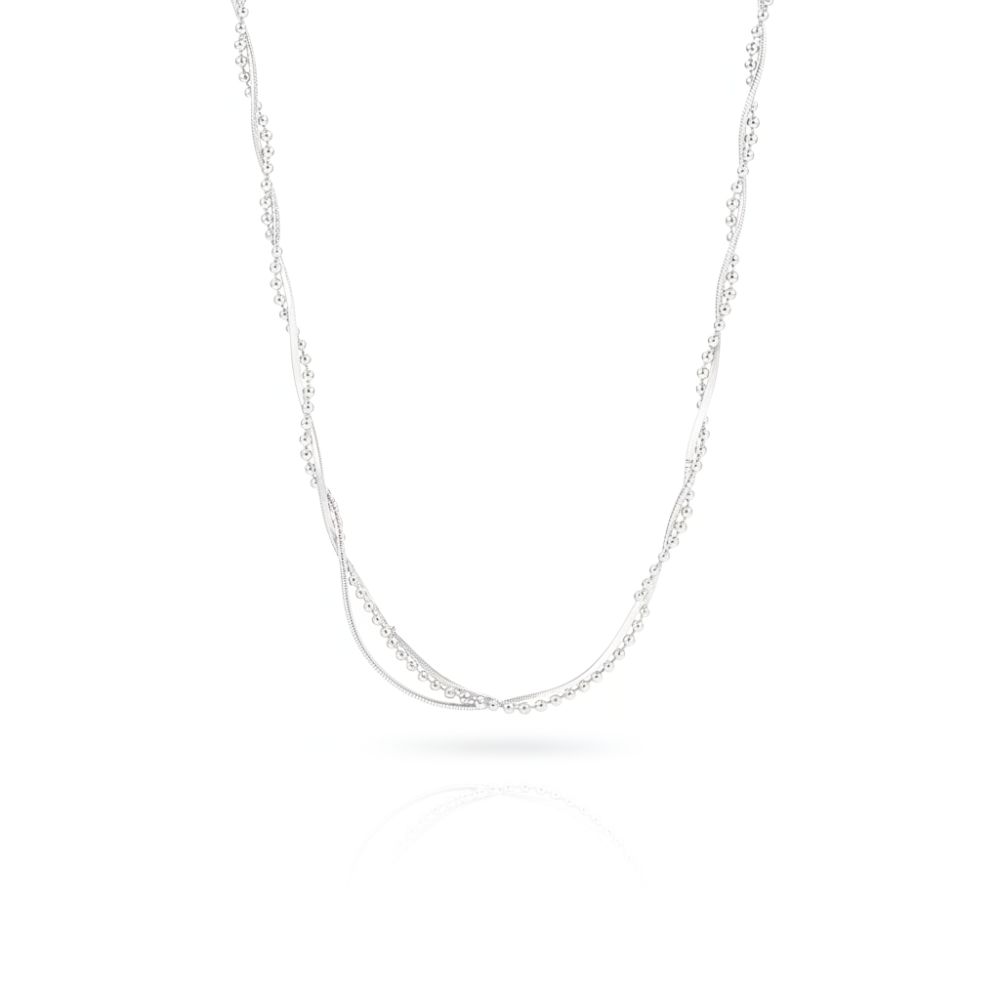 CADENA ACERO BLANCO DOBLE ENTRELAZADA ACA191P GAO