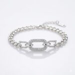 PULSERA ACERO CON DIJE BRONCE MICROPAVE APUDI563 CAO