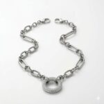 CADENA ACERO TEXTURA DIJE STRASS BZCADI397 CAO