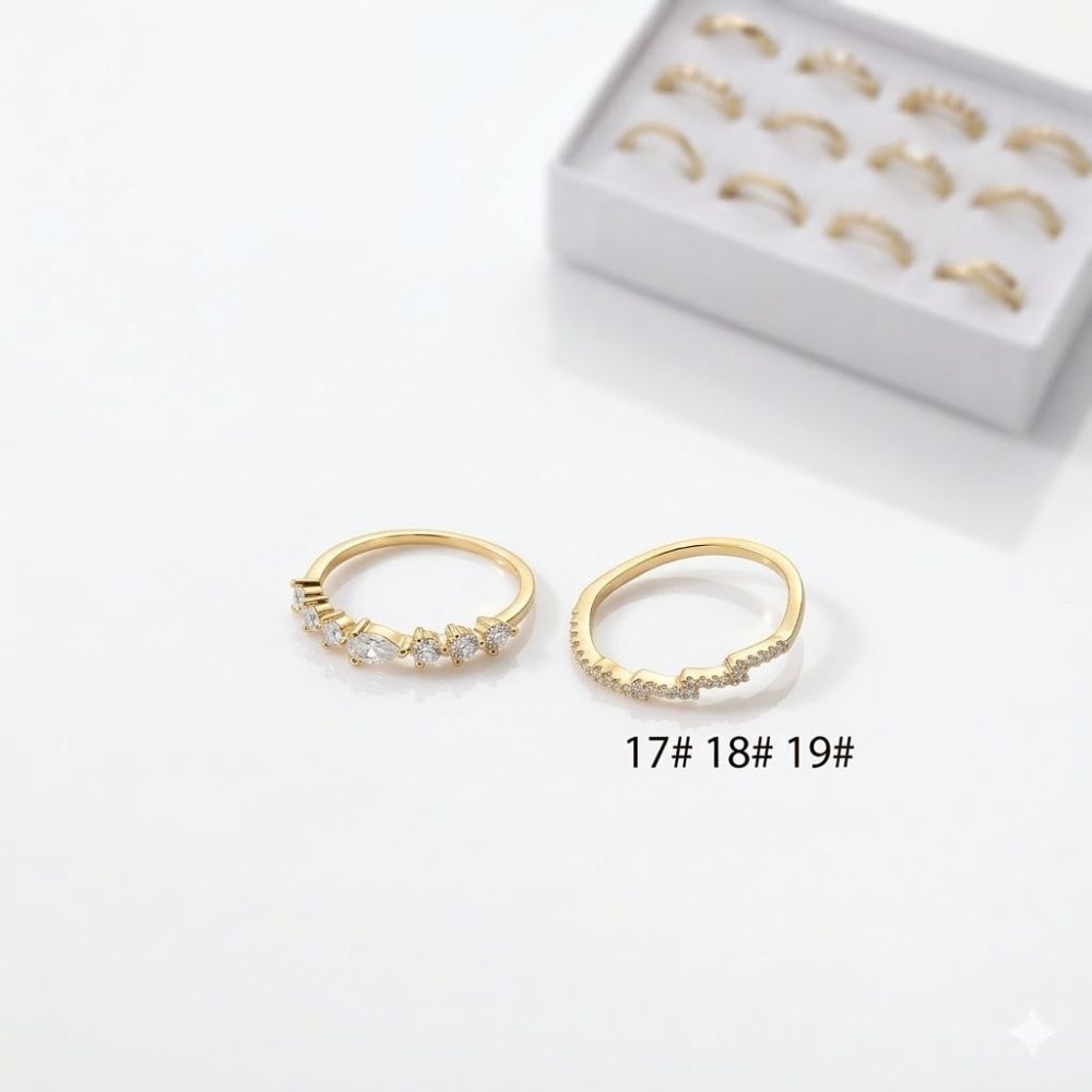 ANILLO BRONCE DORADO MICROPAVE ART AN621D CAO