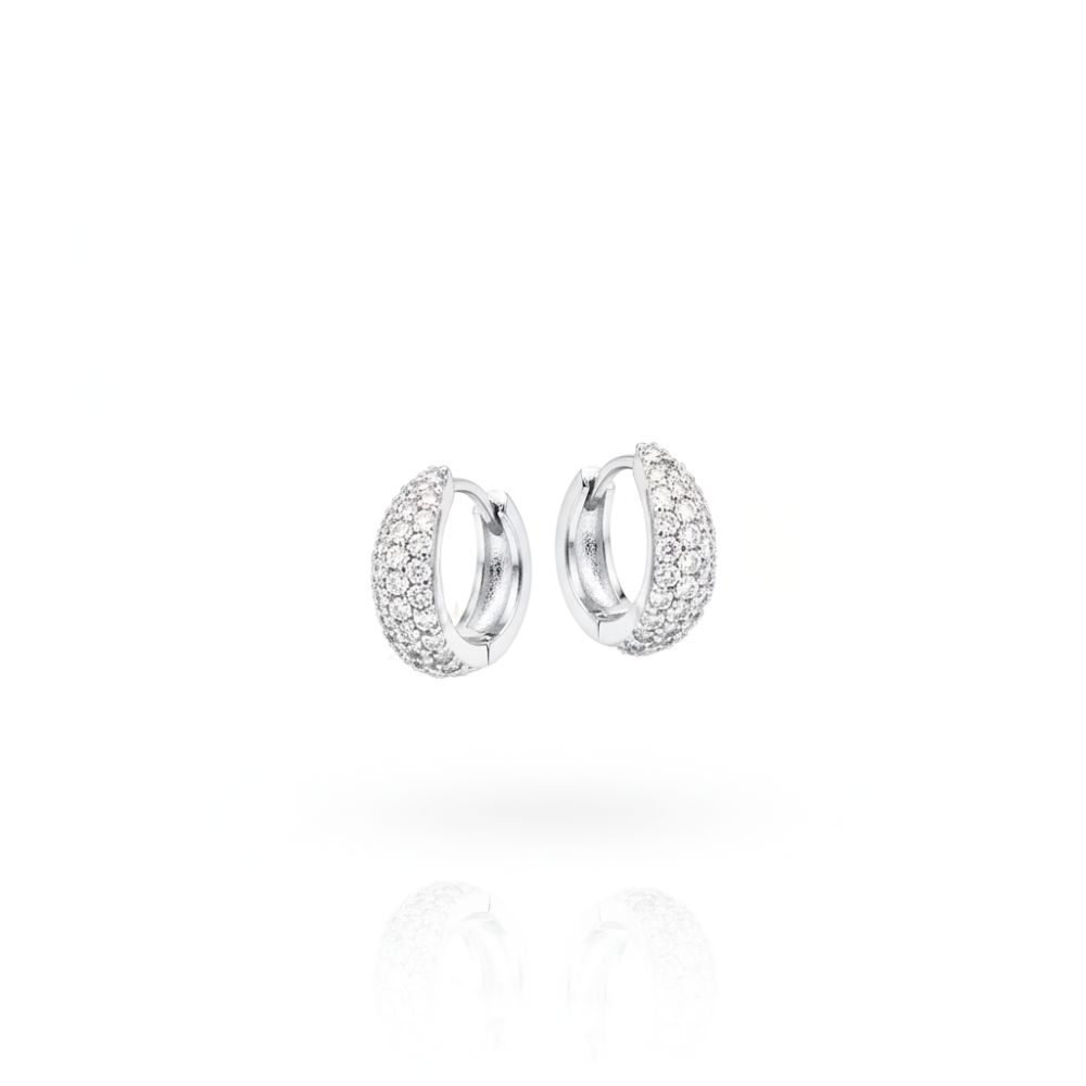 ARO BRONCE BLANCO PAR ARGOLLA CLIP MICROPAVE BZAR2352P CAO