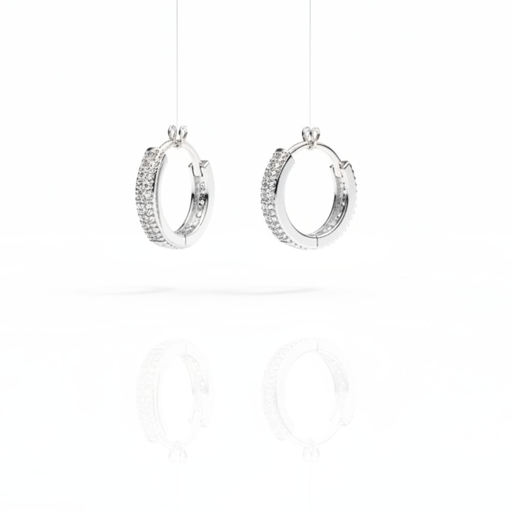 ARO BRONCE BLANCO ARGOLLA CLIP CUADRADA MICROP BZAR2321P CAO