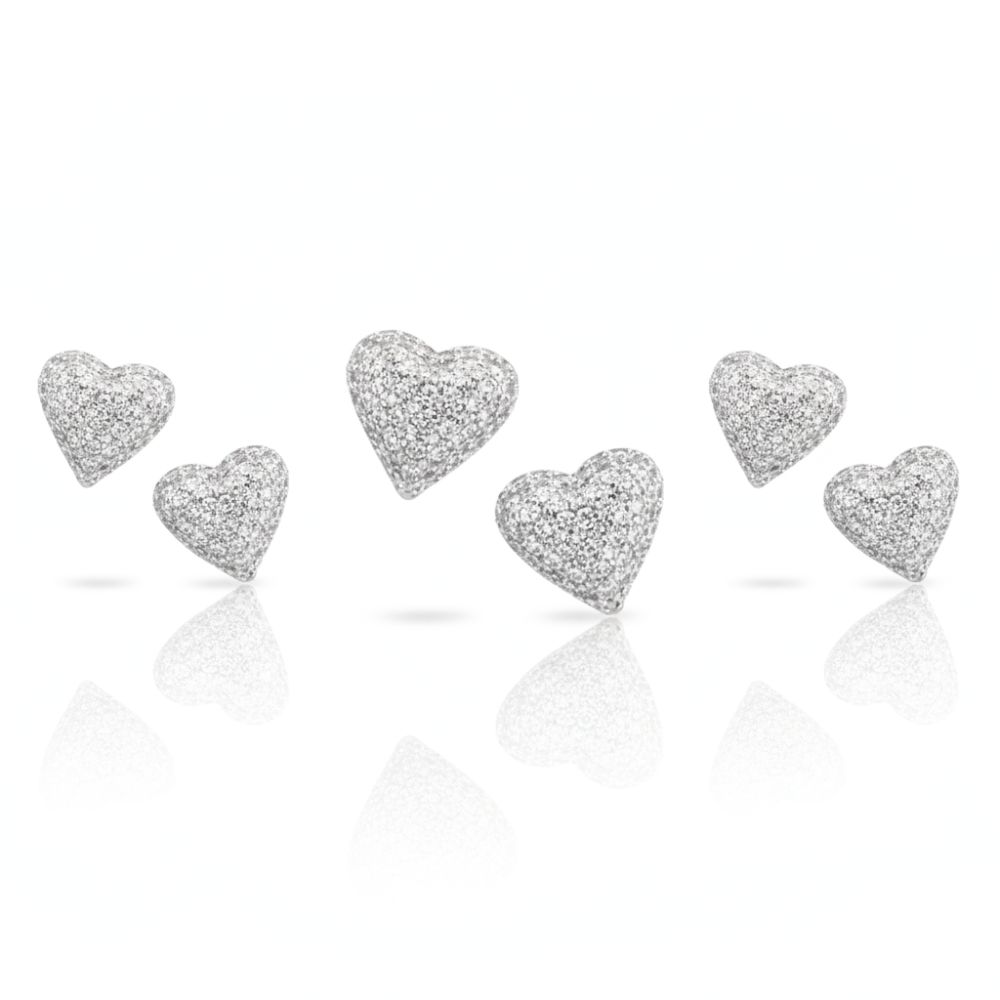 ARO BRONCE BLANCO BLIST CORAZON FIJO MICROPAVE BZAR2326P CAO