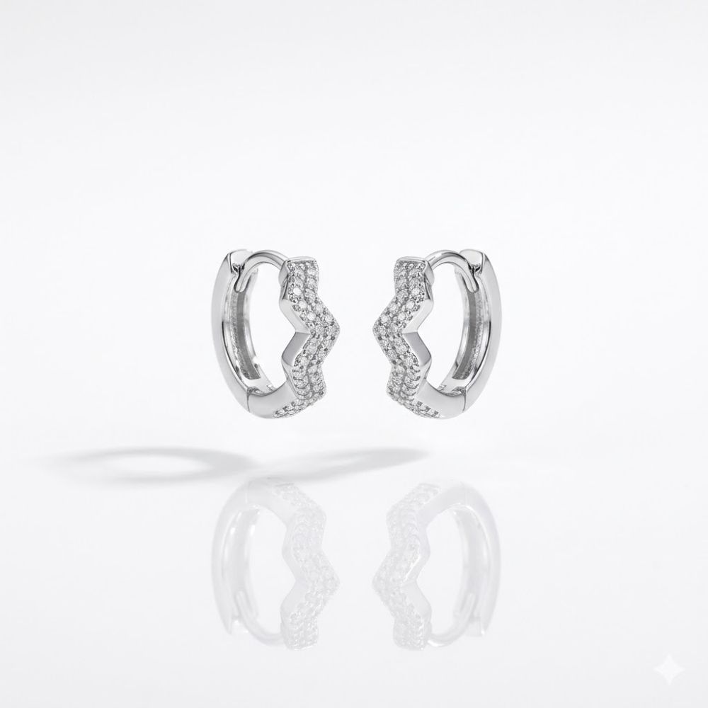 ARO BRONCE ARGOLLA CON CLIP Y MICROPAVE BZAR2335 CAO
