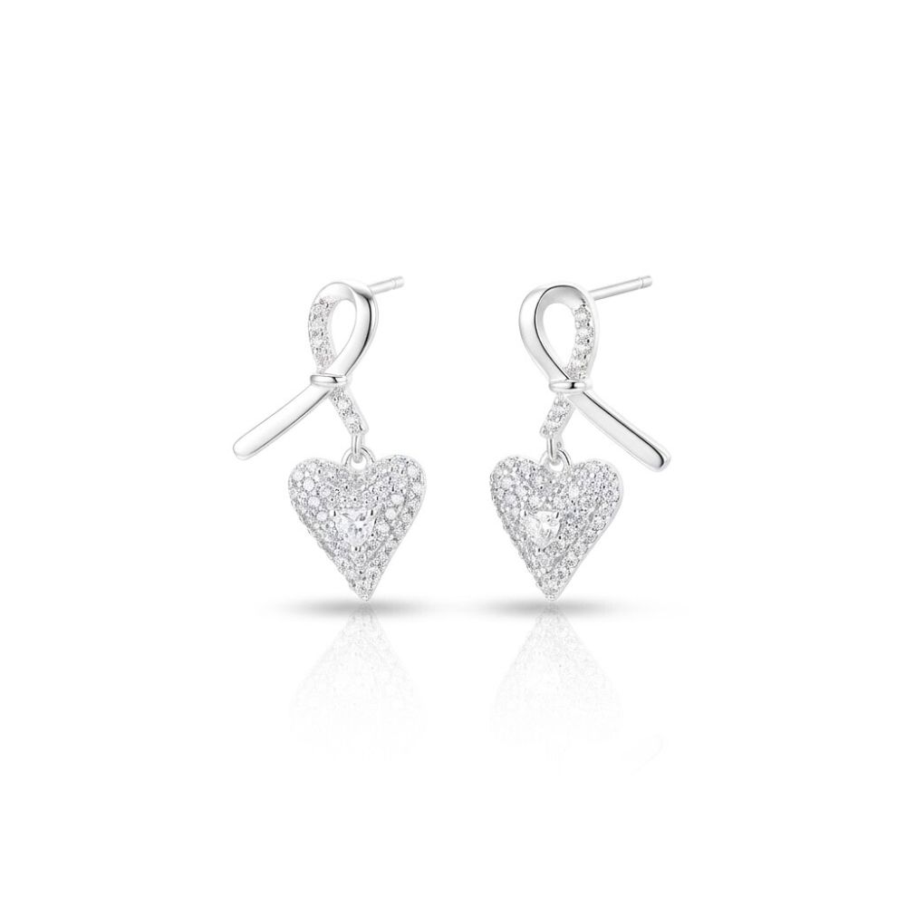 ARO BRONCE BCO ARGOLLA CON CLIP Y MICROPAVE BZAR2284P CAO