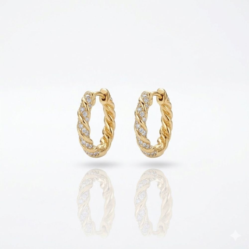ARO BRONCE DRD ARGOLLA STRASS 40MM BZAR2243D CAO