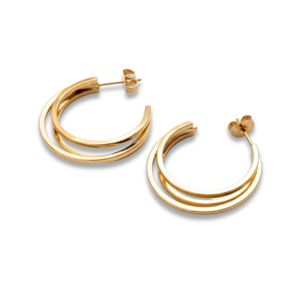 ARO ACERO DORADO ARGOLLA TRIPLE XPAR ART AR2277D CAO